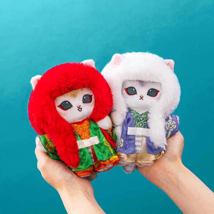 Mofusand Fluffy Journey Kabuki Cat Plush Mascot – Parent Shishi Lion (Japan)
