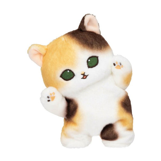 Mofusand Hyokkori Plush – Standing Cat (Calico) (Japan)