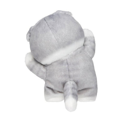 Mofusand Hyokkori Plush – Standing Cat (Gray & White) (Japan)