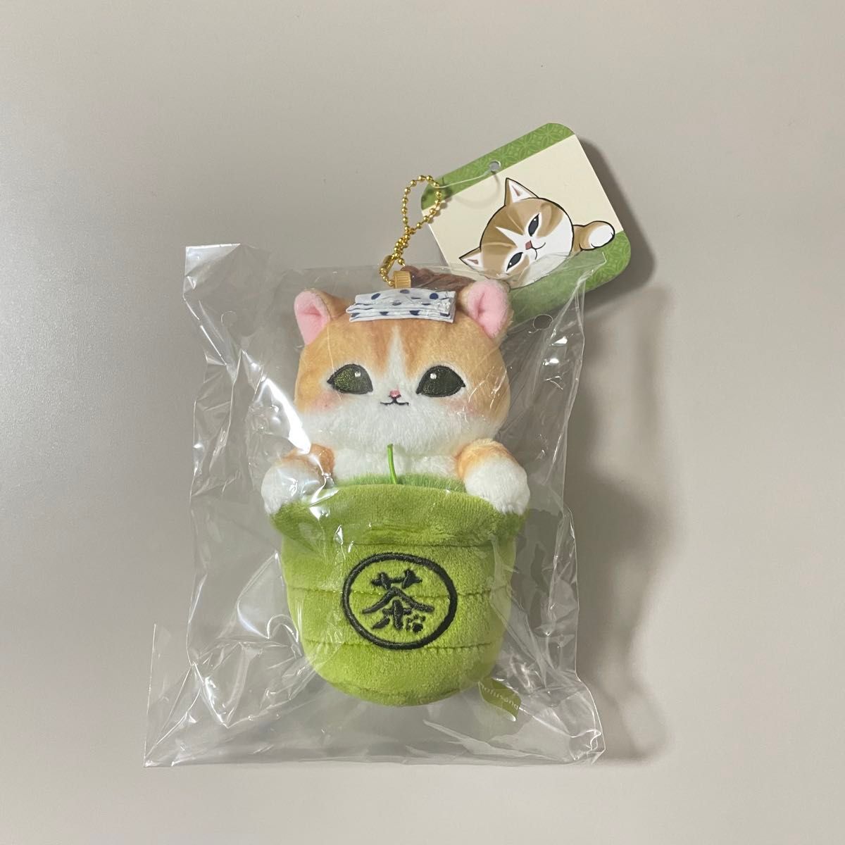 Mofusand Green Tea Cat Plush Mascot Charm – Zakka Concept