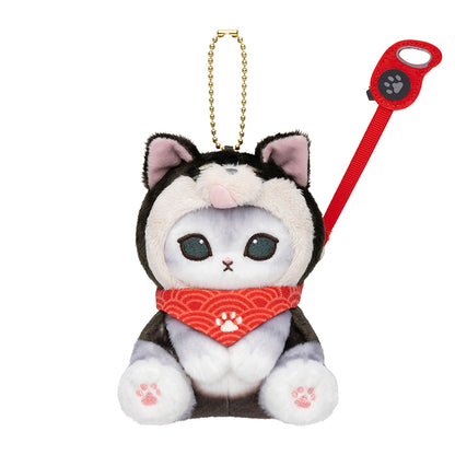 Mofusand Shiba Inu Cat Plush Mascot Charm Bandana Black Shiba Japan Version