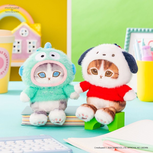 Mofusand x Sanrio Hangyodon Pote-Fuwa Plush Mascot Japan Version