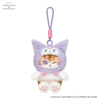 Mofusand x Sanrio Kuromi Pote-Fuwa Plush Mascot Japan Version