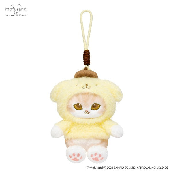 Mofusand x Sanrio Pompompurin Pote-Fuwa Plush Mascot Japan Version