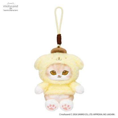 Mofusand x Sanrio Pompompurin Pote-Fuwa Plush Mascot Japan Version