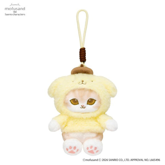 Mofusand x Sanrio Pompompurin Pote-Fuwa Plush Mascot Japan Version