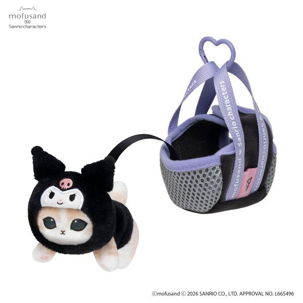 Mofusand x Sanrio Kuromi Plush Mascot Charm Outing Bag Design Japan Version