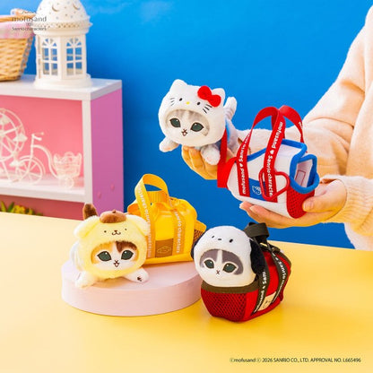 Mofusand x Sanrio Hello Kitty Plush Mascot Charm Outing Bag Design Japan Version