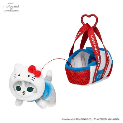 Mofusand x Sanrio Hello Kitty Plush Mascot Charm Outing Bag Design Japan Version