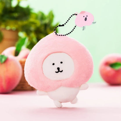 Nagano Characters Dancing with Peach Plush Mascot Charm Japan Version