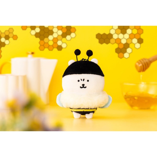 Nagano Characters Joke Bear Honey Bee Plush Mascot Charm Japan Version