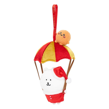 Nagano Characters Joke Bear Parachute Santa Plush Toy Japan Version