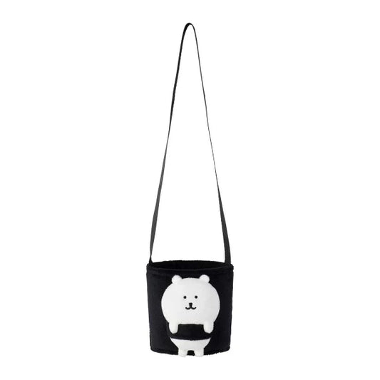 Nagano Characters Plush Drink Holder – Joke Bear (Self-Deprecating Bear) Ver. (Japan)