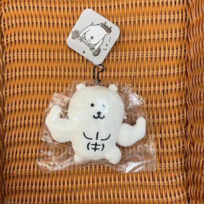 Nagano Market Mini Mascot Plush – Joke Bear (Self-Deprecating Bear) Muscle Ver. (Japan)