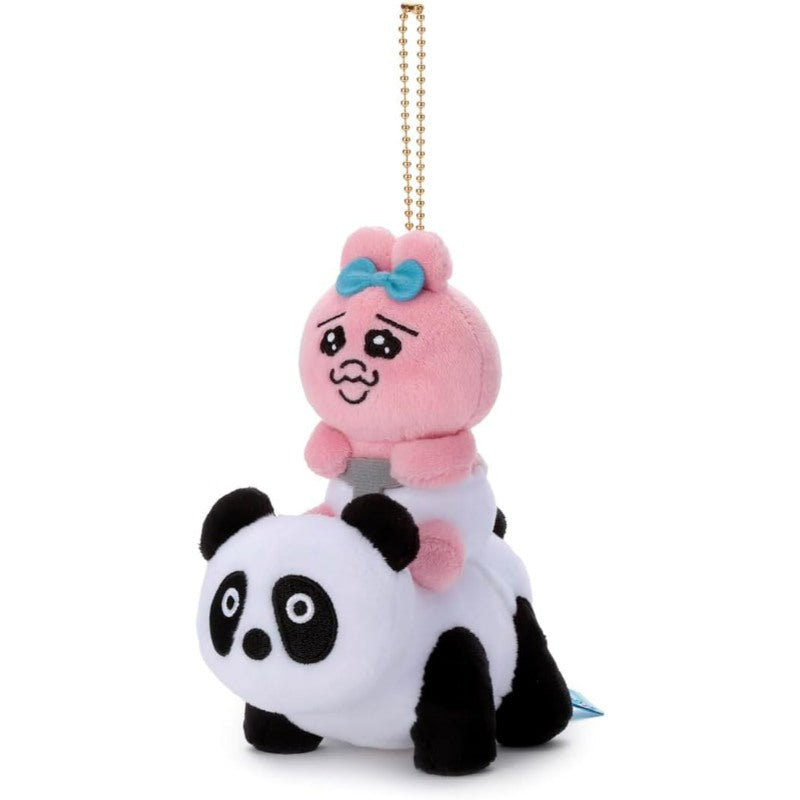 Opanchu Usagi Panda Ride Plush Mascot Charm Fantasy Amusement Park Japan Version