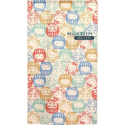 Sanrio Japanese Door Curtain Noren – Hello Kitty Daruma Design 85×150cm (Made in Japan)