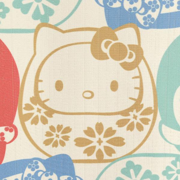 Sanrio Japanese Door Curtain Noren – Hello Kitty Daruma Design 85×150cm (Made in Japan)