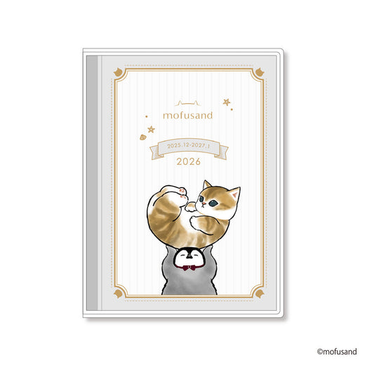 mofusand B6 Weekly Block Diary 2026 – Penguin Cat Ver. (Japan)