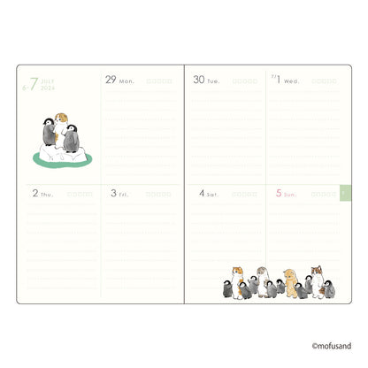 mofusand B6 Weekly Block Diary 2026 – Penguin Cat Ver. (Japan)