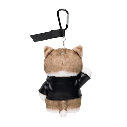 mofusand Diner Plush Mascot – Leather Jacket Cat Ver. (Japan)