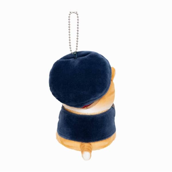 Mofusand Stationmaster Cat Plush Mascot Keychain (Japan)