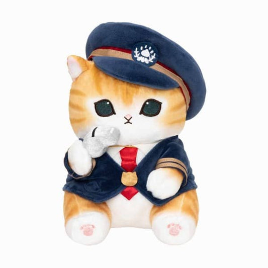 Mofusand Stationmaster Cat Plush (Size S) (Japan)