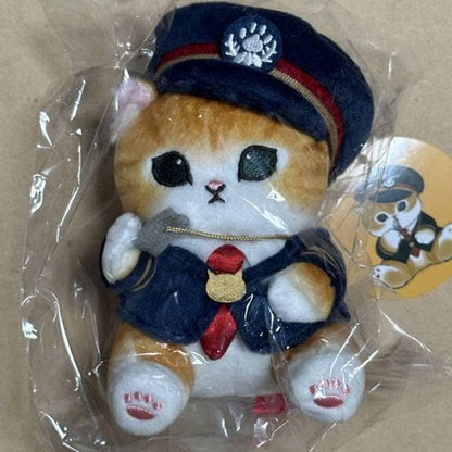 Mofusand Stationmaster Cat Plush (Size S) (Japan)