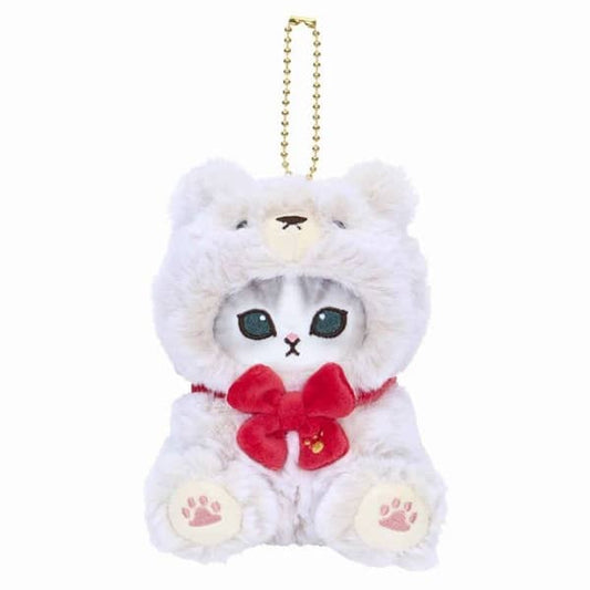 Mofusand Teddy Bear Cat Plush Mascot (Ivory) – Japan