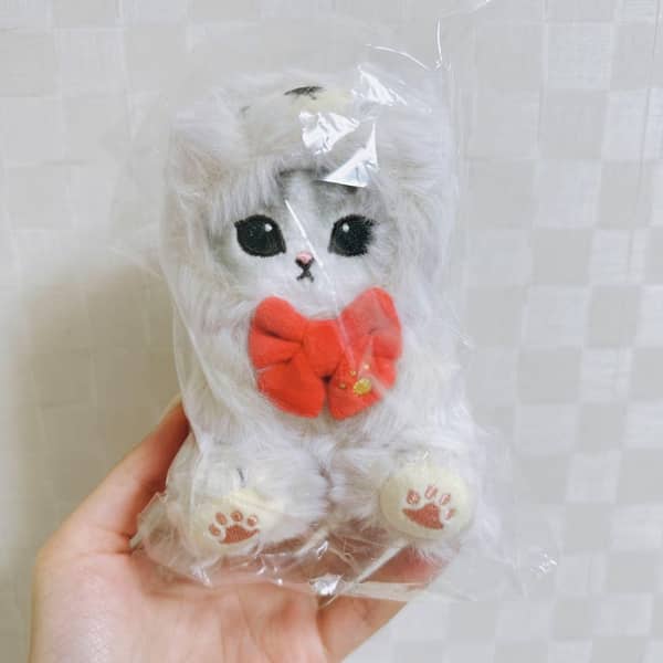 Mofusand Teddy Bear Cat Plush Mascot (Ivory) – Japan